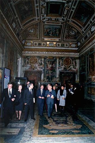 Roma, Castel Sant'Angelo: intervento del Presidente della Repubblica, insieme al Presidente dell'Islanda, all'inaugurazione della Mostra "La metafora della natura: quattro pittori islandesi"