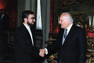 Ali Ahani, nuovo ambasciatore della Repubblica Islamica dell'Iran: presentazione lettere credenziali