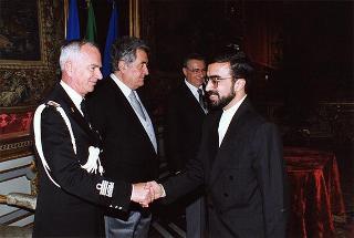 Ali Ahani, nuovo ambasciatore della Repubblica Islamica dell'Iran: presentazione lettere credenziali