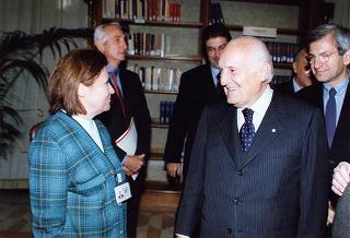 Roma, Biblioteca della Camera dei Deputati: intervento del Presidente della Repubblica al Convegno "Giuseppe Saragat 1898-1998"