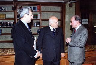 Roma, Biblioteca della Camera dei Deputati: intervento del Presidente della Repubblica al Convegno "Giuseppe Saragat 1898-1998"