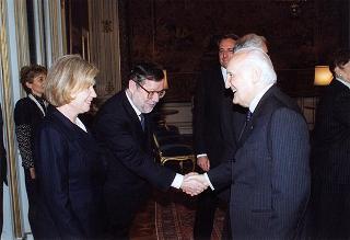 On. Giorgio Napolitano e consorte, prof. Giovanni Maria Flick e consorte, prof. Paolo Costa
