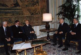 On. Giorgio Napolitano e consorte, prof. Giovanni Maria Flick e consorte, prof. Paolo Costa