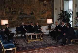 On. Giorgio Napolitano e consorte, prof. Giovanni Maria Flick e consorte, prof. Paolo Costa