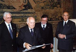 On. Giorgio Napolitano e consorte, prof. Giovanni Maria Flick e consorte, prof. Paolo Costa
