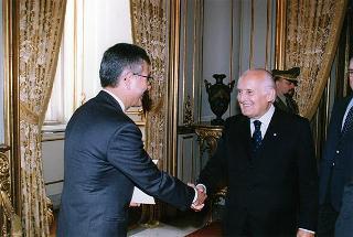 Prof. Marcello Panettoni, presidente dell'Unione delle Province d'Italia, con i vertici del sodalizio, in occasione del 90° anniversario di costituzione dell'UPI