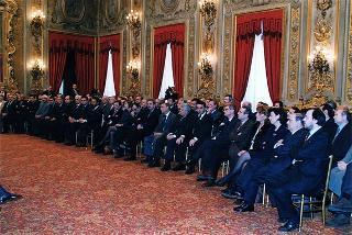 Prof. Marcello Panettoni, presidente dell'Unione delle Province d'Italia, con i vertici del sodalizio, in occasione del 90° anniversario di costituzione dell'UPI
