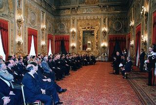 Prof. Marcello Panettoni, presidente dell'Unione delle Province d'Italia, con i vertici del sodalizio, in occasione del 90° anniversario di costituzione dell'UPI
