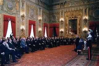 Prof. Marcello Panettoni, presidente dell'Unione delle Province d'Italia, con i vertici del sodalizio, in occasione del 90° anniversario di costituzione dell'UPI