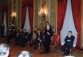 Prof. Marcello Panettoni, presidente dell'Unione delle Province d'Italia, con i vertici del sodalizio, in occasione del 90° anniversario di costituzione dell'UPI