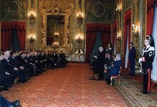 Prof. Marcello Panettoni, presidente dell'Unione delle Province d'Italia, con i vertici del sodalizio, in occasione del 90° anniversario di costituzione dell'UPI