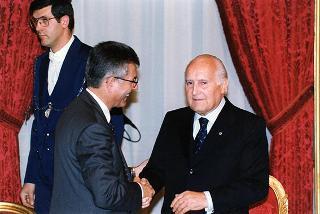 Prof. Marcello Panettoni, presidente dell'Unione delle Province d'Italia, con i vertici del sodalizio, in occasione del 90° anniversario di costituzione dell'UPI
