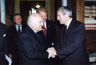 Roma, Palazzo Corsini: intervento del Presidente della Repubblica all'Adunanza Pubblica a classi riunite dell'Accademia Nazionale dei Lincei per l'inaugurazione dell'anno accademico 1998-1999