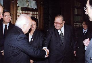 Roma, Palazzo Corsini: intervento del Presidente della Repubblica all'Adunanza Pubblica a classi riunite dell'Accademia Nazionale dei Lincei per l'inaugurazione dell'anno accademico 1998-1999