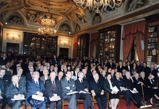 Roma, Palazzo Corsini: intervento del Presidente della Repubblica all'Adunanza Pubblica a classi riunite dell'Accademia Nazionale dei Lincei per l'inaugurazione dell'anno accademico 1998-1999