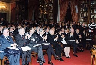 Roma, Palazzo Corsini: intervento del Presidente della Repubblica all'Adunanza Pubblica a classi riunite dell'Accademia Nazionale dei Lincei per l'inaugurazione dell'anno accademico 1998-1999