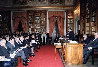 Roma, Palazzo Corsini: intervento del Presidente della Repubblica all'Adunanza Pubblica a classi riunite dell'Accademia Nazionale dei Lincei per l'inaugurazione dell'anno accademico 1998-1999