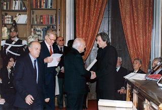 Roma, Palazzo Corsini: intervento del Presidente della Repubblica all'Adunanza Pubblica a classi riunite dell'Accademia Nazionale dei Lincei per l'inaugurazione dell'anno accademico 1998-1999