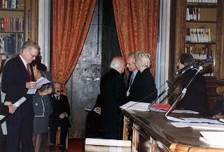 Roma, Palazzo Corsini: intervento del Presidente della Repubblica all'Adunanza Pubblica a classi riunite dell'Accademia Nazionale dei Lincei per l'inaugurazione dell'anno accademico 1998-1999