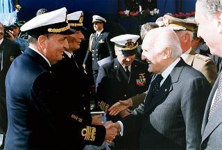 Taranto: intervento del Presidente della Repubblica per il Cinquantenario della Scuola Sottufficiali della Marina Militare di Taranto e giuramento solenne degli Allievi del I "Corso Normale Marescialli"