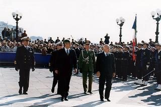 Taranto: intervento del Presidente della Repubblica per il Cinquantenario della Scuola Sottufficiali della Marina Militare di Taranto e giuramento solenne degli Allievi del I "Corso Normale Marescialli"