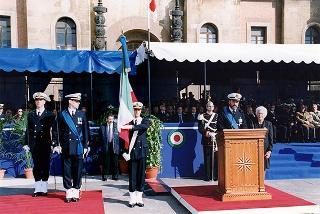 Taranto: intervento del Presidente della Repubblica per il Cinquantenario della Scuola Sottufficiali della Marina Militare di Taranto e giuramento solenne degli Allievi del I "Corso Normale Marescialli"