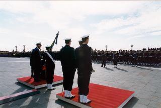 Taranto: intervento del Presidente della Repubblica per il Cinquantenario della Scuola Sottufficiali della Marina Militare di Taranto e giuramento solenne degli Allievi del I "Corso Normale Marescialli"