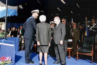 Taranto: intervento del Presidente della Repubblica per il Cinquantenario della Scuola Sottufficiali della Marina Militare di Taranto e giuramento solenne degli Allievi del I "Corso Normale Marescialli"