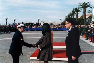 Taranto: intervento del Presidente della Repubblica per il Cinquantenario della Scuola Sottufficiali della Marina Militare di Taranto e giuramento solenne degli Allievi del I "Corso Normale Marescialli"