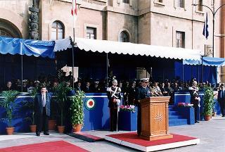 Taranto: intervento del Presidente della Repubblica per il Cinquantenario della Scuola Sottufficiali della Marina Militare di Taranto e giuramento solenne degli Allievi del I "Corso Normale Marescialli"