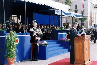 Taranto: intervento del Presidente della Repubblica per il Cinquantenario della Scuola Sottufficiali della Marina Militare di Taranto e giuramento solenne degli Allievi del I "Corso Normale Marescialli"
