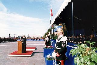 Taranto: intervento del Presidente della Repubblica per il Cinquantenario della Scuola Sottufficiali della Marina Militare di Taranto e giuramento solenne degli Allievi del I "Corso Normale Marescialli"