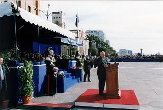 Taranto: intervento del Presidente della Repubblica per il Cinquantenario della Scuola Sottufficiali della Marina Militare di Taranto e giuramento solenne degli Allievi del I "Corso Normale Marescialli"
