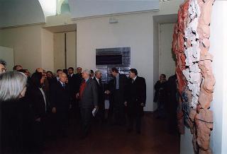 Roma, Complesso Monumentale del San Michele: visita del Presidente della Repubblica alla Mostra "Arte in cattedra. Ricerca e didattica a Roma 1967-1997", per il trentennale dell'Istituto statale d'arte di Roma 2