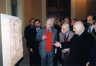 Roma, Complesso Monumentale del San Michele: visita del Presidente della Repubblica alla Mostra "Arte in cattedra. Ricerca e didattica a Roma 1967-1997", per il trentennale dell'Istituto statale d'arte di Roma 2