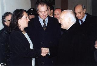 Roma, Complesso Monumentale del San Michele: visita del Presidente della Repubblica alla Mostra "Arte in cattedra. Ricerca e didattica a Roma 1967-1997", per il trentennale dell'Istituto statale d'arte di Roma 2