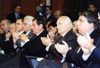 Roma: intervento del Presidente della Repubblica, in forma ufficiale, alla cerimonia celebrativa del centenario dell'Istituto nazionale della previdenza sociale (INPS)