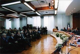 Roma: intervento del Presidente della Repubblica, in forma ufficiale, alla cerimonia celebrativa del centenario dell'Istituto nazionale della previdenza sociale (INPS)