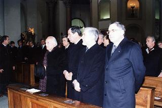 Roma, Chiesa del Sacro Cuore Immacolato di Maria: intervento del Presidente della Repubblica ai funerali dell'on. prof. Alfredo Covelli