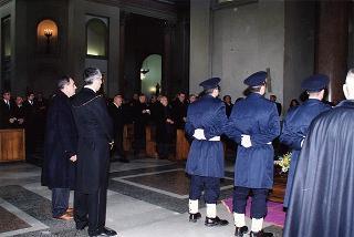 Roma, Chiesa del Sacro Cuore Immacolato di Maria: intervento del Presidente della Repubblica ai funerali dell'on. prof. Alfredo Covelli