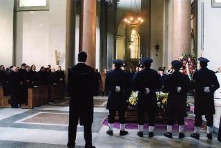 Roma, Chiesa del Sacro Cuore Immacolato di Maria: intervento del Presidente della Repubblica ai funerali dell'on. prof. Alfredo Covelli