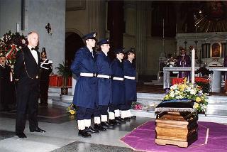 Roma, Chiesa del Sacro Cuore Immacolato di Maria: intervento del Presidente della Repubblica ai funerali dell'on. prof. Alfredo Covelli