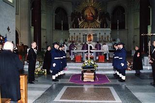 Roma, Chiesa del Sacro Cuore Immacolato di Maria: intervento del Presidente della Repubblica ai funerali dell'on. prof. Alfredo Covelli