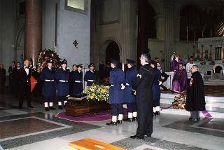 Roma, Chiesa del Sacro Cuore Immacolato di Maria: intervento del Presidente della Repubblica ai funerali dell'on. prof. Alfredo Covelli