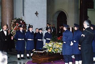 Roma, Chiesa del Sacro Cuore Immacolato di Maria: intervento del Presidente della Repubblica ai funerali dell'on. prof. Alfredo Covelli