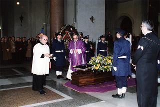 Roma, Chiesa del Sacro Cuore Immacolato di Maria: intervento del Presidente della Repubblica ai funerali dell'on. prof. Alfredo Covelli