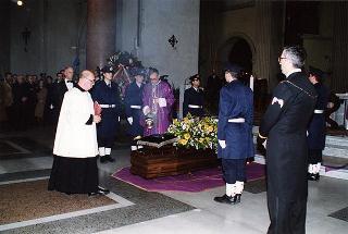 Roma, Chiesa del Sacro Cuore Immacolato di Maria: intervento del Presidente della Repubblica ai funerali dell'on. prof. Alfredo Covelli