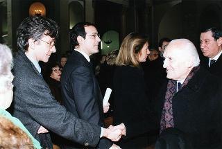 Roma, Chiesa del Sacro Cuore Immacolato di Maria: intervento del Presidente della Repubblica ai funerali dell'on. prof. Alfredo Covelli