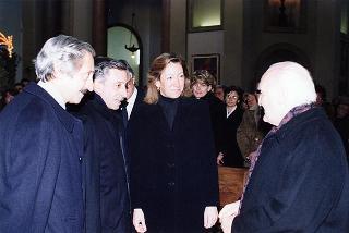 Roma, Chiesa del Sacro Cuore Immacolato di Maria: intervento del Presidente della Repubblica ai funerali dell'on. prof. Alfredo Covelli