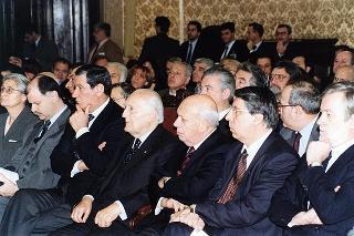 Intervento del Presidente della Repubblica alla presentazione del volume "La persecuzione degli ebrei durante il fascismo.Le leggi del 1938". Roma, Camera dei deputati